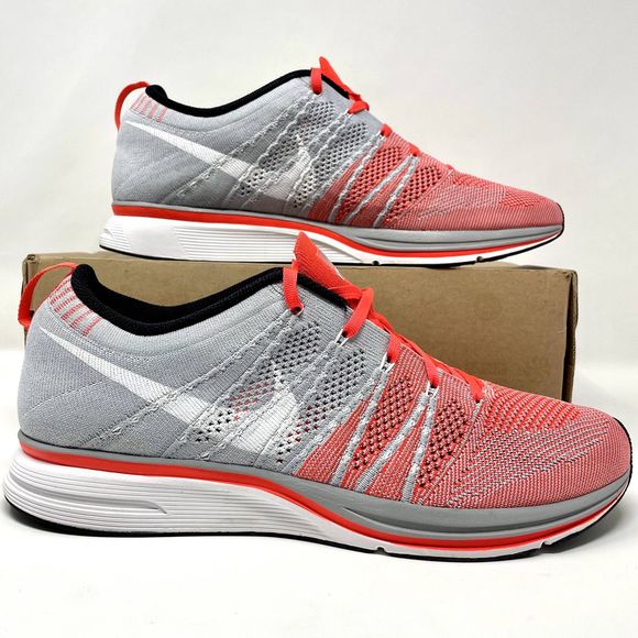 Nike Flyknit Trainer Bright Crimson 532984-613 Men’s Size 11.5 NEW w/o box - Picture 1 of 8